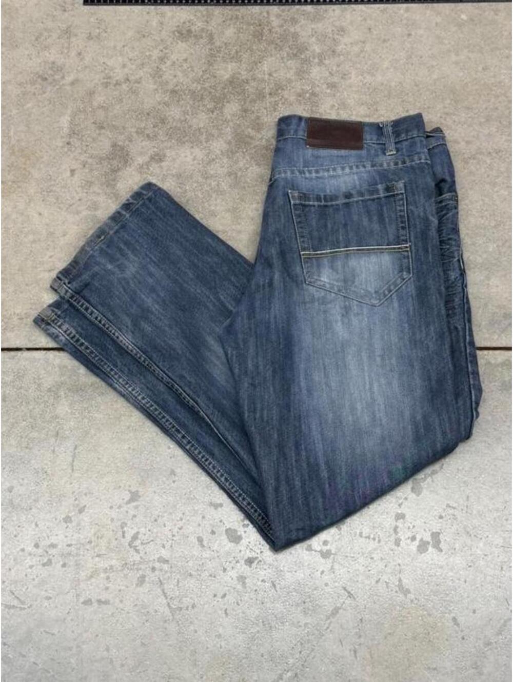 vintage southpole dark blue relaxed baggy fit jeans size 36 x 32